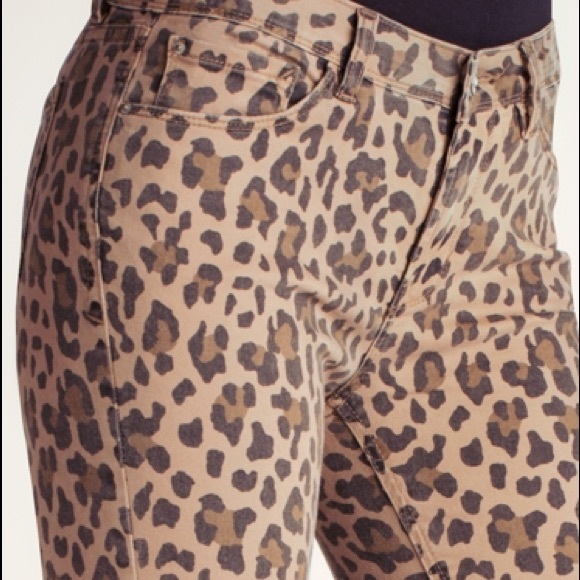 Kensie sandstone Leopard Jeans Sz 6 - Picture 4 of 5